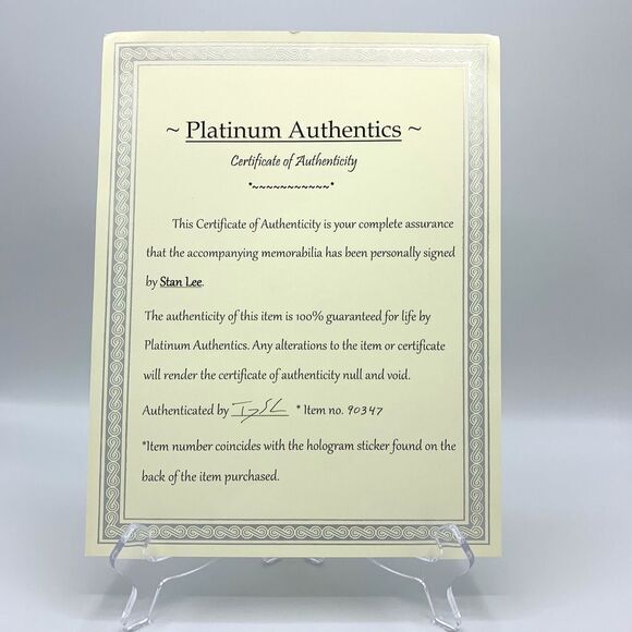 Certified Signed STAN LEE Marvel photo 8x10 w COA - Picture 4 of 4